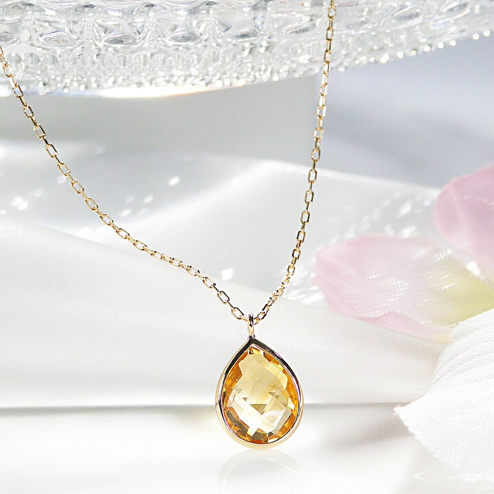 楽天市場】【即日発送対応可】☆K18YG シトリン ネックレス ペンダント  