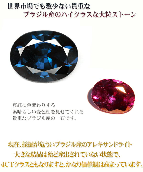 R0310-7)『3.1mm』アレキサンドライト ルース 0.115ct（楽天市場  