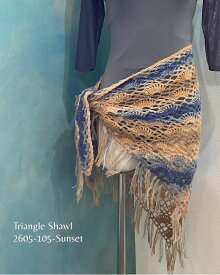 三角ショール　Sunset tri-shawl-2605-105-sunset