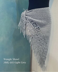 三角ショール　Light Grey　tri-shawl-2605-102-lightgrey