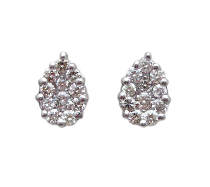 楽天市場】プラチナ ダイヤモンド ティアドロップ ピアス : Jewellery 
