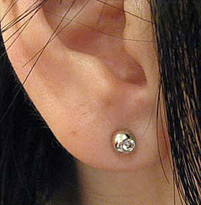楽天市場】K18WG ダイヤモンド ボール ピアス : Jewellery SHIBATA
