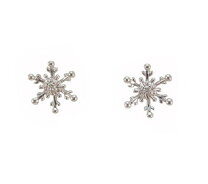 楽天市場】ピアス k18 雪の結晶の通販 