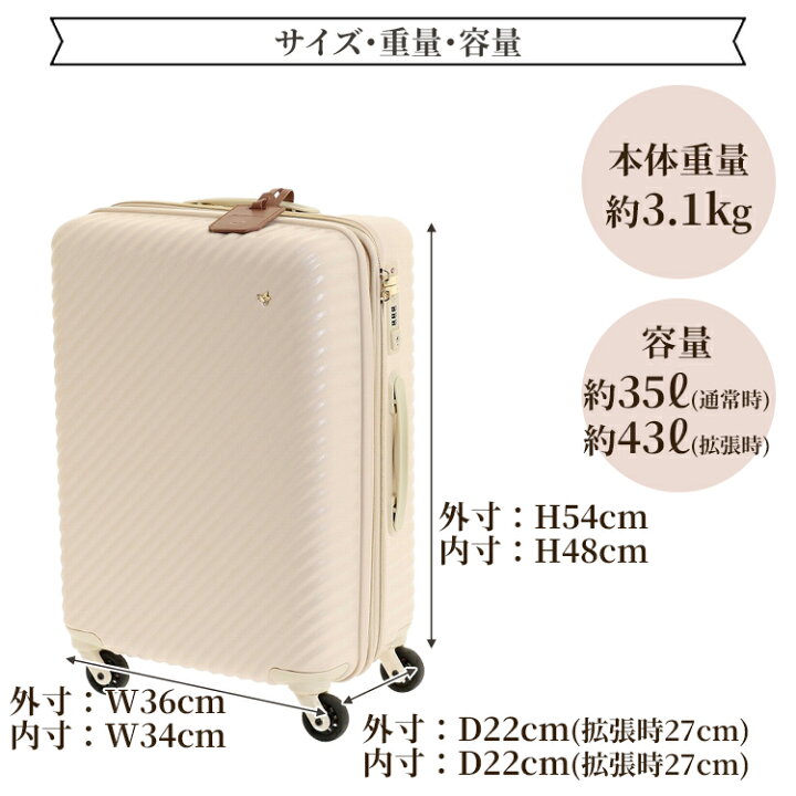 楽天市場】【 公式 】 スーツケース ジュエルナローズ HaNT コラボ S 