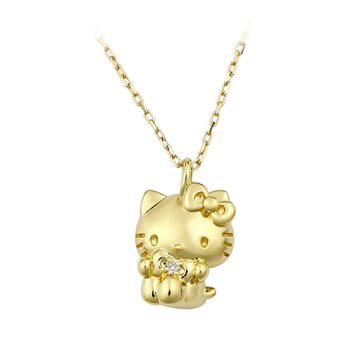 楽天市場】ハローキティ 18金 プチ ネックレス 【今なら即納品可能  