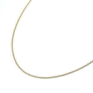 喜平チェーンネックレス K18 18金 2面カット 0.24φ 幅0.8mm 長さ45cm 約1.3g キヘイ チェーン アジャスター付 (造幣局検定マーク刻印入)