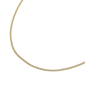 喜平チェーンネックレス K18 18金 2面カット 0.35φ 幅1.24mm 長さ45cm 約2.5g キヘイチェーン アジャスター付 (造幣局検定マーク刻印入)