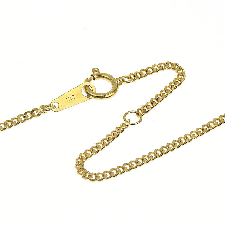 楽天市場】喜平チェーンネックレス K18 18金 2面カット 0.45φ 幅1.53mm 