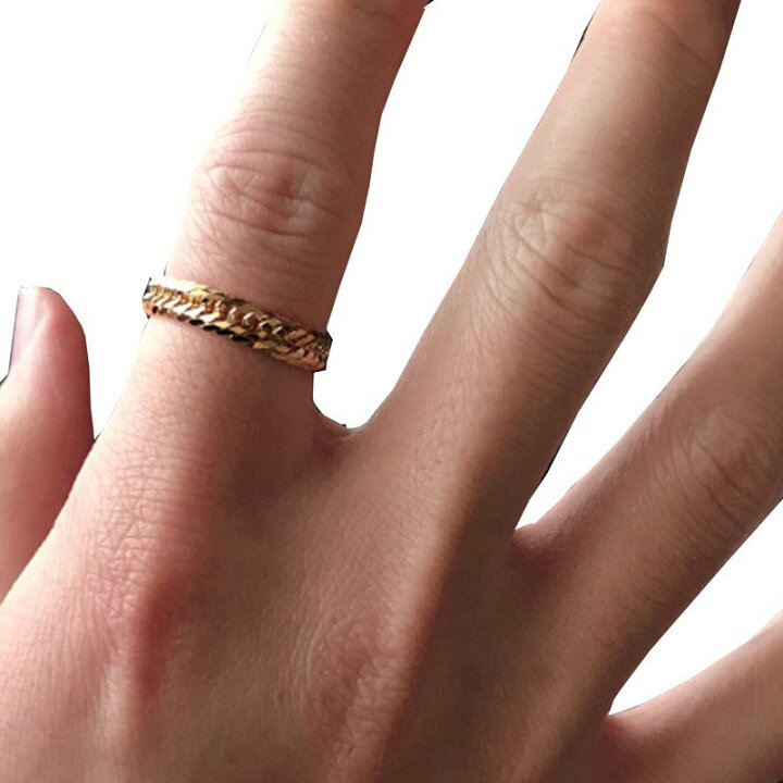 楽天市場】K18 18金 トリプル 12面トリプル 喜平 リング 11号 リング幅  