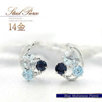 楽天市場】14K（種類（宝石）サファイア）（ピアス｜レディース 