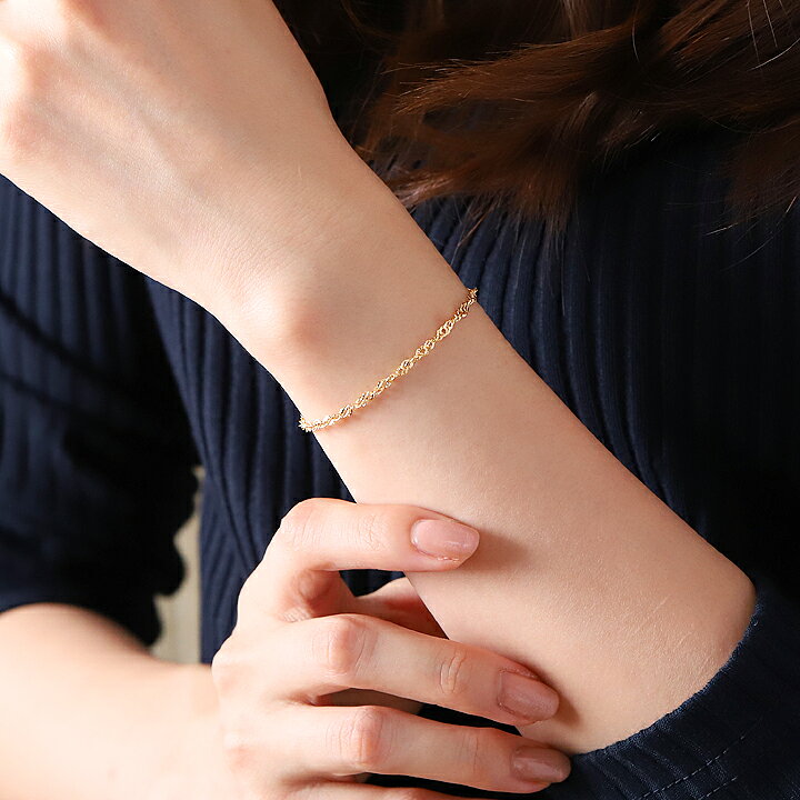 楽天市場】1000円クーポン▽4/16まで 18金 ブレスレット k18  