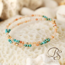 楽天市場 天然石 トルコ石 ブレスレット 本物の通販