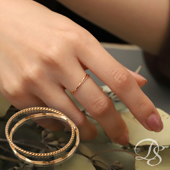 楽天市場】18金 リング k18 ピンキーリング 18k 指輪 ピンクゴールド  