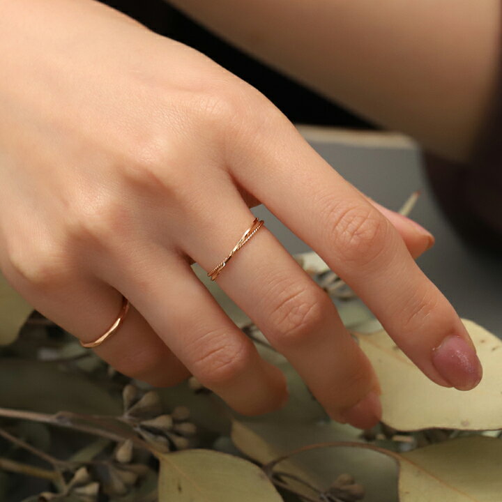 楽天市場】1000円クーポン▽5/15まで 18金 リング k18 ピンキーリング  