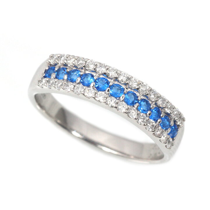 PT900 アウイナイト リング 0.04CT Pt900 アウイナイト ダイヤモンド  