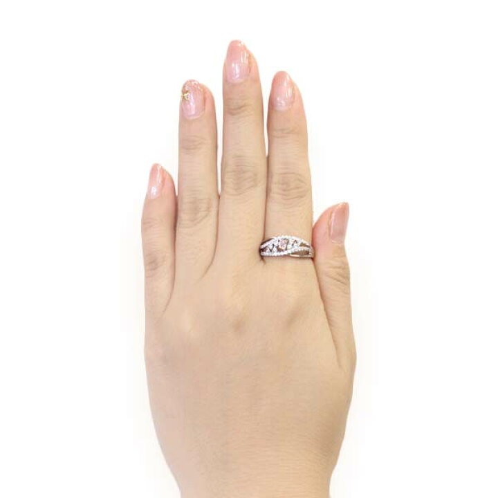 楽天市場】Pt ピンクダイヤモンド リング FANCY PINK SI2 0.126ct 