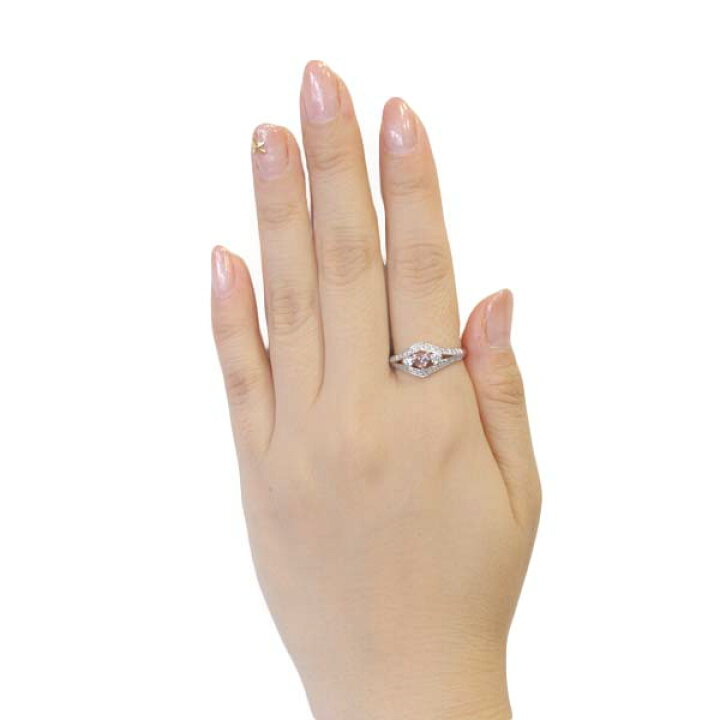 楽天市場】Pt ピンクダイヤモンド リング FANCY DEEP ORANGY PINK I1  