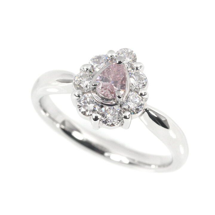 楽天市場】Pt ピンクダイヤモンド リング 0.195ct ／脇石ダイヤ計0.46  