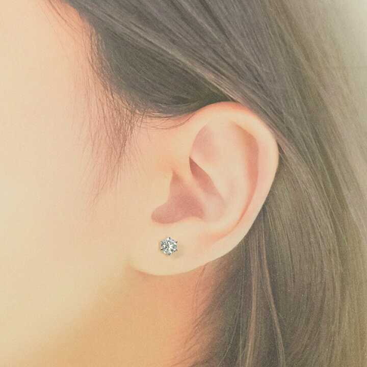 楽天市場】ダイヤモンド ピアス0.8ct 0.4×0.4ct Pt900 プラチナ ハート 