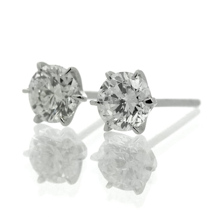 楽天市場】ダイヤモンド ピアス0.8ct 0.4×0.4ct Pt900 プラチナ ハート 