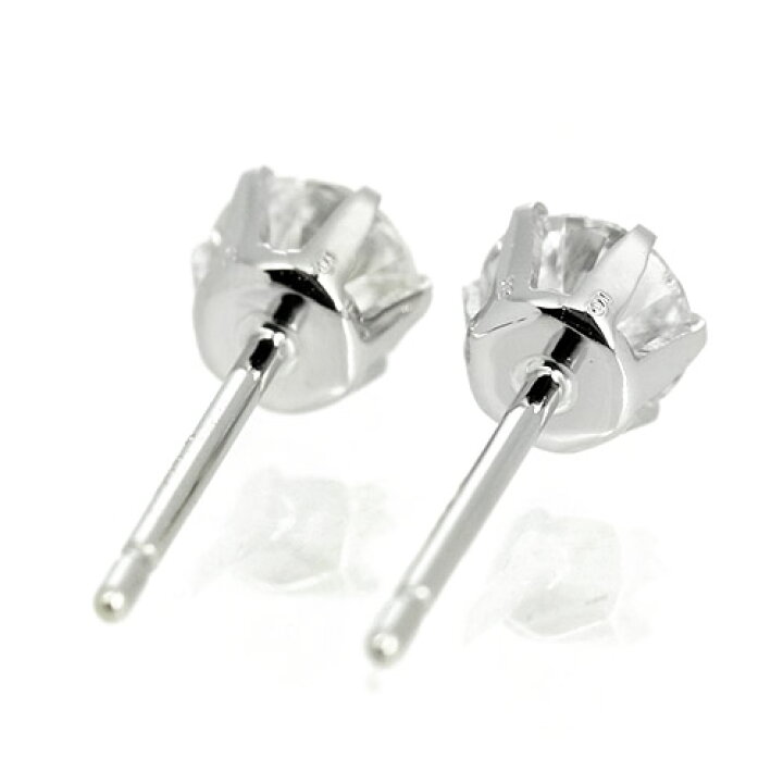 楽天市場】ダイヤモンド ピアス 一粒 0.7ct プラチナ Pt900 6本爪 0.35 