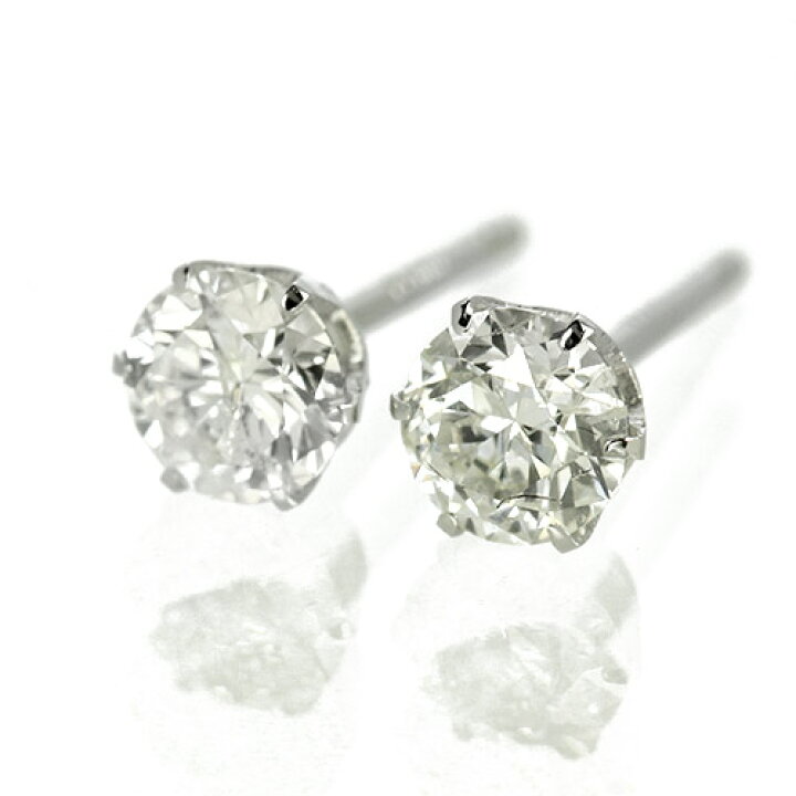 楽天市場】ダイヤモンド ピアス 一粒 0.3ct プラチナ Pt900 6本爪 0.15 