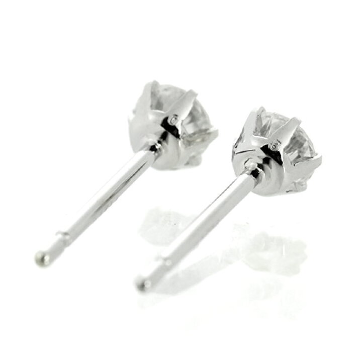楽天市場】ダイヤモンド ピアス 一粒 0.3ct プラチナ Pt900 6本爪 0.15 