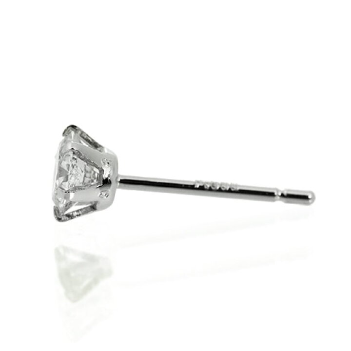 楽天市場】ダイヤモンド ピアス 一粒 0.5ct プラチナ Pt900 6本爪 0.25 