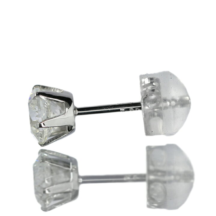 楽天市場】1カラット 天然ダイヤモンド ピアス 一粒 1.0ct プラチナ 