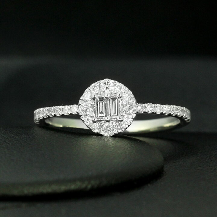 楽天市場】ダイヤモンド リング 0.3ct Pt900 プラチナ バケットカット 