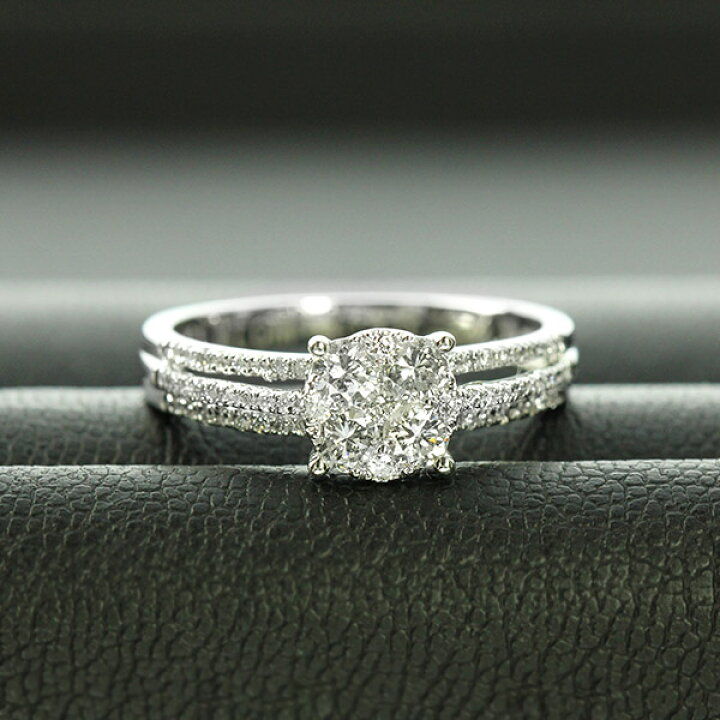 楽天市場】ダイヤモンド リング Pt900 プラチナ 0.5ct 鑑別書付 保証 