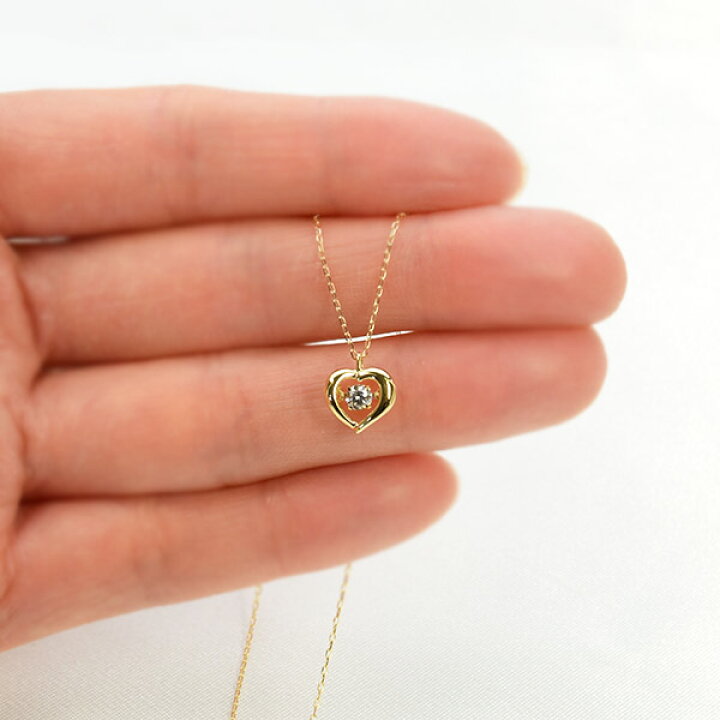 楽天市場】ダンシングストーン ダイヤモンド ネックレス 0.1ct K18 