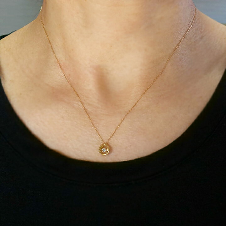 楽天市場】ダンシングストーン ダイヤモンド ネックレス 0.1ct K18 