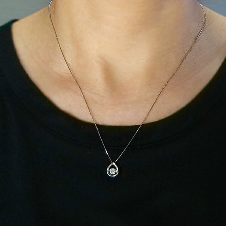 楽天市場】ダンシングストーン ダイヤモンド ネックレス 0.2ct 