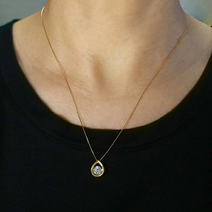 楽天市場】ダンシングストーン ダイヤモンド ネックレス 0.5ct K18 