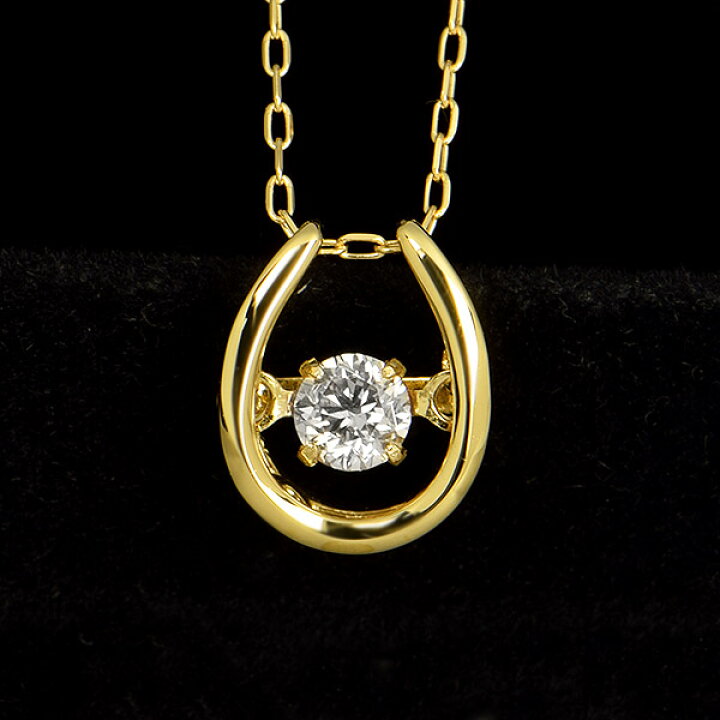 楽天市場】ダンシングストーン ダイヤモンド ネックレス 0.1ct K18 
