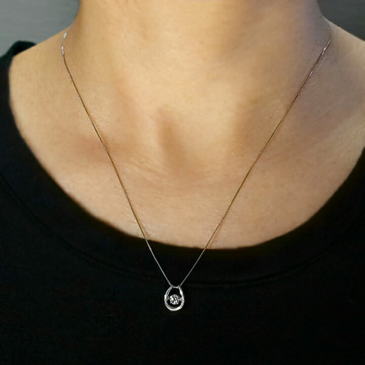 楽天市場】ダンシングストーン ダイヤモンド ネックレス 0.2ct 