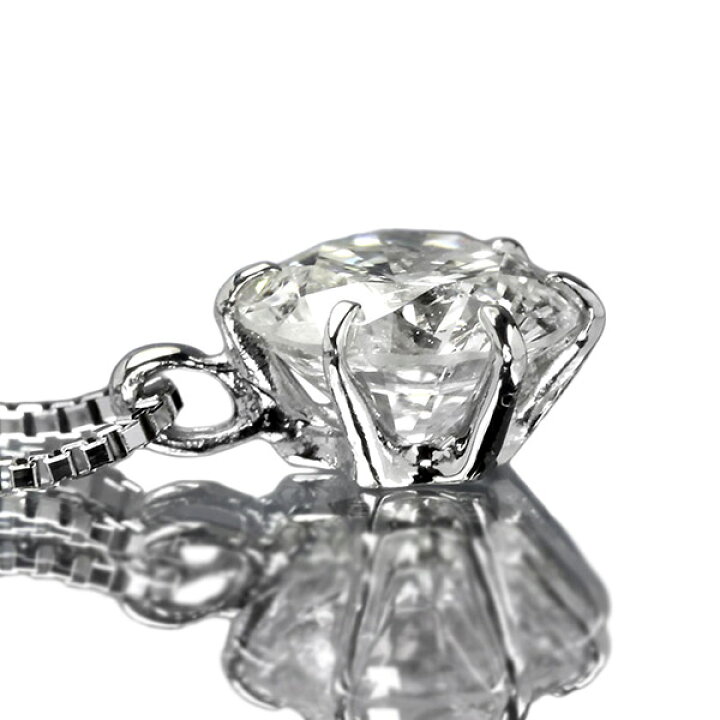 楽天市場】1カラット ダイヤモンド ネックレス 一粒 1.0ct 6本爪 