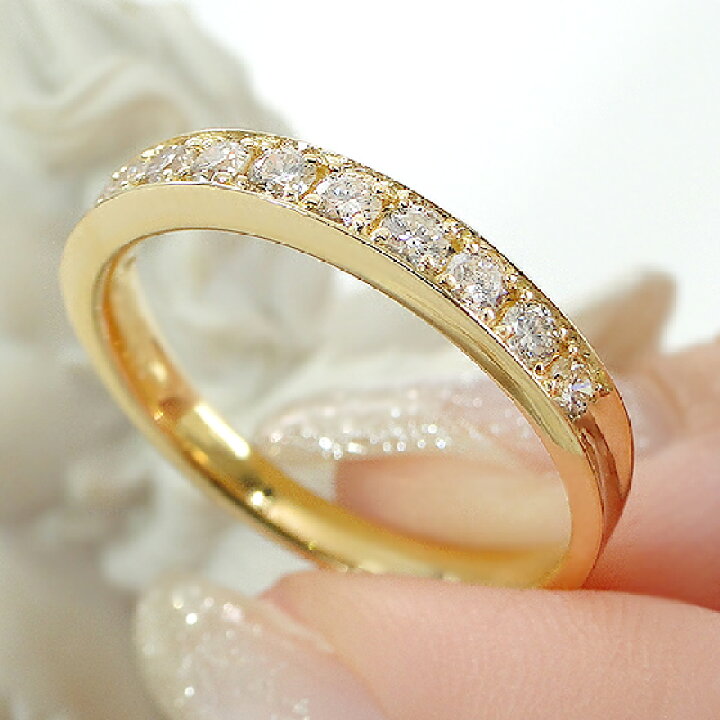 楽天市場】K18YG/PG/WG 【0.3ct】 ダイヤモンド エタニティ リング 