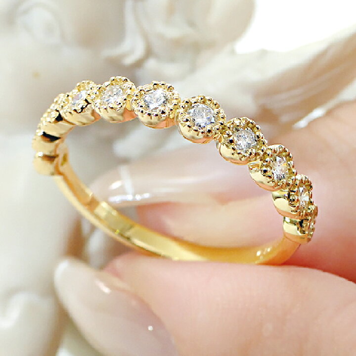楽天市場】K18YG 【0.3ct】 ダイヤモンド エタニティ リング【送料無料 