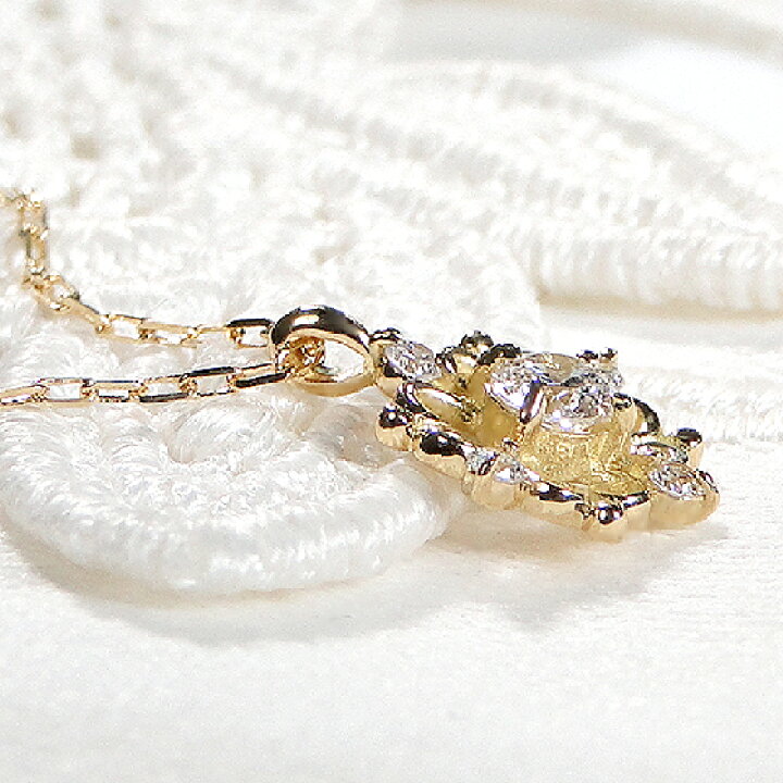 楽天市場】K18YG ダイヤモンド ネックレス【0.15ct】【送料無料】【代  