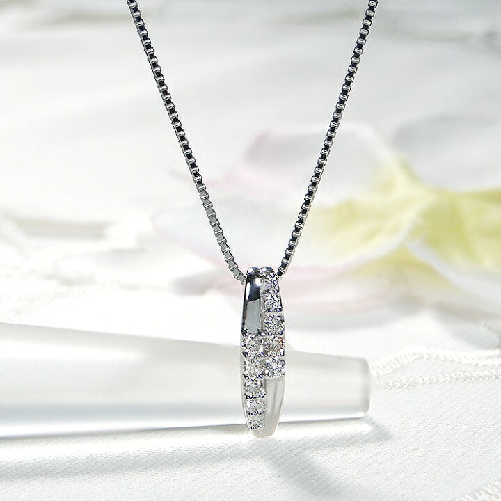 楽天市場】Pt950【0.16ct】ダイヤモンド ネックレス【送料無料】【代引 