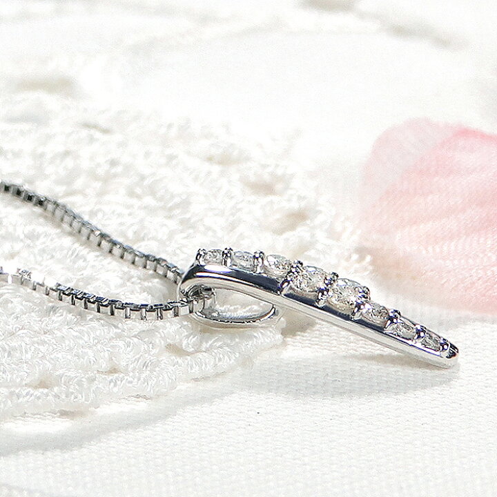 楽天市場】Pt950【0.16ct】ダイヤモンド ネックレス【送料無料】【代引 