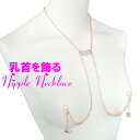 ニップルネックレスハート クローズドダイヤレーン ピンクゴールド　クリスタル 乳首アクセサリー 乳首 谷間 デコルテ ニップルリング　ローズゴールド さくらゴールド ニップル 乳首 ジュエリーハナゾノ
