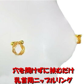 ニップルリング　ゴールド08　乳首アクセサリー 乳首 ニップル 乳首 ジュエリーハナゾノ