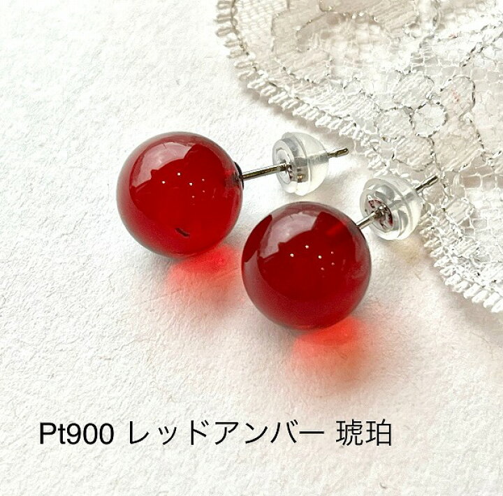 楽天市場】【還暦祝い 女性】琥珀ピアス プレゼント おしゃれ レッド 