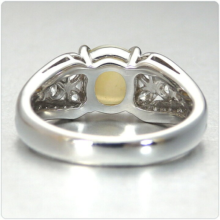 楽天市場】キャッツアイ 指輪 プラチナ 2.293ct 中央宝石研究所鑑別書 