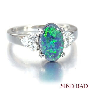 �u���b�N�I�p�[�� �����O 10�� �a���� 0.985ct ������Ό������ӕʏ��t��