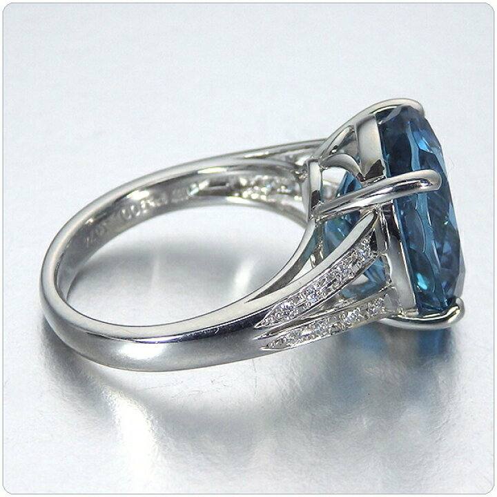 楽天市場】アクアマリン 指輪 プラチナ 8.074ct【アクアマリン 】 3月 