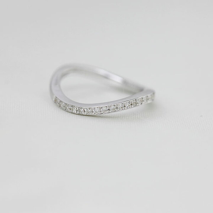 楽天市場】結婚指輪 レディース リング ホワイトゴールド K18 S字  